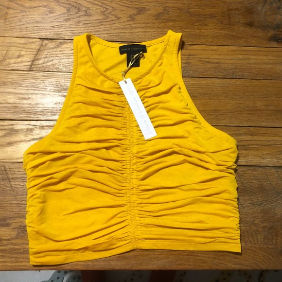 House of Harlow 1960 Ruched Crop Top - Picture 2 of 4